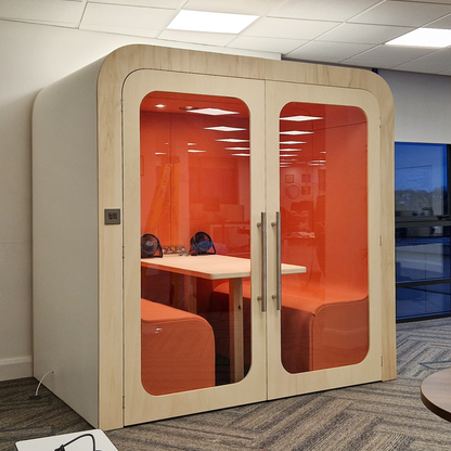 Four Person Soundproof Meeting Booth