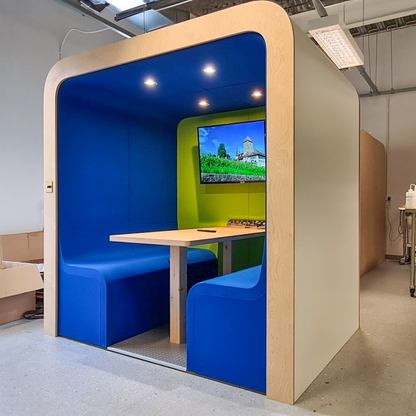 Four Person Soundproof Meeting Booth